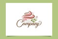 Fresh cake logo vector graphic Royalty Free Stock Photo