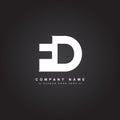 Initial Letter FD Logo - Simple Business Logo