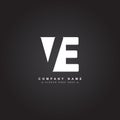 Initial Letter VE Logo - Simple Business Logo