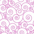 Ocean`s Crest Hot Pink Sea Swirls