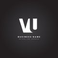 Initial Letter VU Logo - Minimal Business Logo