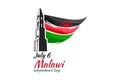 July 6, Independence Day of Malawi vector illustration.