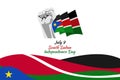 July 9, Independence Day of South Sudan vector illustration.