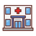 vector icon of hospital, building and architecture. medical icon vector icon for graphic etc.