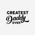 Happy Father's day typography design Royalty Free Stock Photo