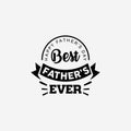 Happy Father's day typography design Royalty Free Stock Photo