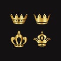 Golden crown vector design
