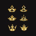 Golden crown vector design
