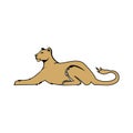 Leoa female zoo wild animal lioness logo