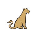 Leoa female zoo wild animal lioness logo