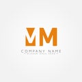 Initial Letter MM Logo - Minimal Business Logo