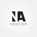 Initial Letter NA Logo - Minimal Business Logo