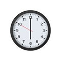 Round Clock Mockup Showing 6 O\'clock