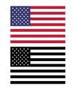 Accurate American Flag vector. flat original color illustration isolated on white background