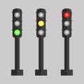 illustration of three traffic lights