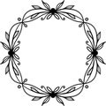 Wreath Doodle Illustration