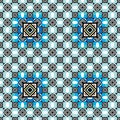 abstract square pattern in blue and black colors with light color background Royalty Free Stock Photo
