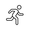 Running man clip art vector png Royalty Free Stock Photo