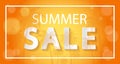 Summer Sale design template website banner, Sale promotional material for social media, poster, email, newsletter, ad, leaflet Royalty Free Stock Photo