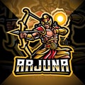 Arjuna archer esport mascot logo design