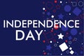 Independence Day Letter with shape combination