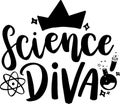 Science Diva Royalty Free Stock Photo