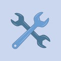 Wrench colored Mechanical Tools vector illustration