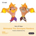 Banner design of bhimsena the strongest Pandava