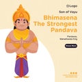 Banner design of bhimsena the strongest Pandava