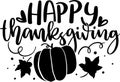 Happy Thanksgiving Lettering Quotes