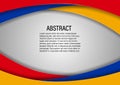 Modern wave vector background with armenia flag colorsModern wave vector background with armenia flag colors Royalty Free Stock Photo