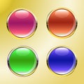 A set of buttons. Button. Multicolored buttons