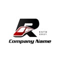 Modern and Stylish Initial R Train Royalty Free Stock Photo