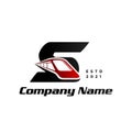 Modern and Stylish Initial S Train Royalty Free Stock Photo