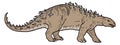 polacanthus dinosaur ancient vector illustration transparent background Royalty Free Stock Photo