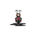 Motorbike illustration suitable for motorcycle community logos Royalty Free Stock Photo