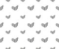 Colored vector background with grey hearts Royalty Free Stock Photo