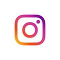 Instagram logo with vector eps file. Squared Coloured. Royalty Free Stock Photo