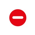 Signe d\'arrÃÂªt, icÃÂ´ne d\'arrÃÂªt - illustration vectorielle d\'arrÃÂªt. symbole d\'avertissement rouge