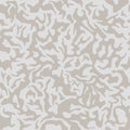 Beige camouflage seamless pattern. Modern military two color camo texture. Desert masking color. Vector