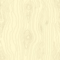 Vector seamless pattern of dense thin lines, wood grain texture background. Light golden wooden texture. Royalty Free Stock Photo