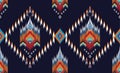 Geometric ethnic oriental ikat pattern traditional Design for background,fabric,wrapping,clothing,wallpaper,Batik,carpet,embroider