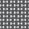 Seamless Light Gray Bow Tie Pattern With Dark Gray Color Background Royalty Free Stock Photo