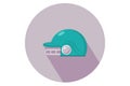 Baseball Blue Helmet Icon Design