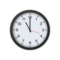 Circle Black Clock Mockup Showing 11 O\'clock