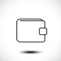 Wallet, Purse line icon