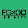 Creative food infinity logo design vector Royalty Free Stock Photo