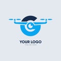 Letter G Drone Logo Design Vector Icon Graphic