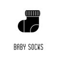 Baby Socks Line Icon