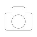 Camera line icon for interpace design